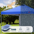 MASTERCANOPY Durable Pop-up Canopy Tent with 1 Sidewall (6.6'x6.6',Blue) by GreenHaven Gardens