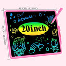 20 Inch LCD Writing Tablet for Kids, Children's Art Toys, Educational and Learning Drawing Kits, Birthday and Christmas Gifts for Boys and Girs Aged 3-12+, Pink by TinyTreasures Baby Boutique