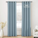 NICETOWN Greyish Blue Blackout Thermal Insulating Window Curtain Panels for Bedroom - Plylux Room Darkening 84 inch Length Grommet Smart Drapes for Living Room (52 x 84 inches Long, 2 Panels) by TinyTreasures Baby Boutique