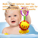 Baby Toys, Cartoon Animal Hanging Rattle Toys, Handbells Baby Rattles, Baby Bed Crib Car Seat Travel Stroller Toys for Infant, Best Birthday Gift for Newborn, 4 Pack by TinyTreasures Baby Boutique