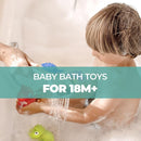 Hely Cancy Infant Bath Toys for 18 Months - No Hole Animal Bathtub Toys, Baby Bath Tub Toys by TinyTreasures Baby Boutique