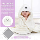 MoreFeel Collapsible Baby Bathtub for Newborn with Thermometer & 1 Hooded Towel & 1 Soft Floating Cushion,Portable Travel Bathtub with Drain Hole, Durable Foldable Baby Tubs for Infants to Toddler by TinyTreasures Baby Boutique