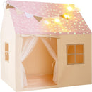 INFANS Kids Play Tent with Glow in The DarkWashable Mat Star Light Windows, Anti-Trip Large Playhouse Toys for Children Boys Girls, Indoor Outdoor Princess Tents Castle for Toddlers (Fluorescent Pink) by TinyTreasures Baby Boutique