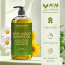 MAJESTIC PURE Arnica Sore Muscle Massage Oil for Massage Therapy - Refreshing, and Relaxing - Natural Oils with Lavender & Chamomile Essential Oils - All Skin Types - Men & Women - 8 fl oz (Pack of 2) by CozyNest Decor