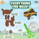MOMOTOYS Woodland Animals Beginner Sewing Kit for Kids Ages 7+ – Includes 9 Kids Sewing Projects w/Tools & Art Supplies – DIY Felt Crafts for Girls & Boys – Craft Gift for 8, 9, 10, 11, 12 Year Old by TinyTreasures Baby Boutique