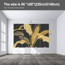 Gold Banana Leaf Wall murals Peel and Stick Wallpaper for Bedroom Living Room - 58"x86" by CozyNest Decor