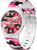 Kids Analog Watch Boys Girls, 30M Waterproof, Sports Watch for Boys, Easy to Read Children's Thin Dial Wrist Watches with Soft Band, for Ages 5-15 Kids Great Birthday Gifts Christmas Day by TinyTreasures Baby Boutique