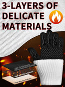 BBQ Oven Gloves 1472℉ Heat Resistant Oven Mitts Silicone Non-Slip Cooking Gloves for Barbecue, Grilling, Baking, Welding, Smoker (A Pair) (Black) by GreenHaven Gardens