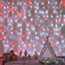 JMEXSUSS 300LED Red and White Christmas Curtain Lights with Remote, 9.8x9.8ft Christmas String Lights Plug in, 8 Modes Twinkle Hanging Fairy Lights for Bedroom Window Wall Porch Indoor Outdoor Decor by CozyNest Decor