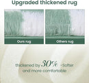 Super Soft Rug for Bedroom, 8x10 ft Sage Green and White Area Rug Classic Checkered Shaggy Anti-Skid High Pile Soft Fluffy Rug Fuzzy Carpet for Living Room Bedroom Kids Room Nursery, Dorm by TinyTreasures Baby Boutique
