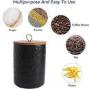 Kitchen Canisters for Countertop, Ceramic Coffee Canisters with Airtight Lids Food Storage Jars Sugar Container for Kitchen Counter Tea, Coffee Beans, Spice (
