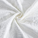 MarCielo 3-Piece 100% Cotton Oversized Bedspread Lightweight Quilt Coverlet Embroidery Farmhouse Bedding (Tf Bright White, Oversized King (118"x106")) by CozyNest Decor
