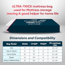ZCHENBS® – Mattress Bags for Moving and Storage,Mattress Bag with Zippers,5 Mil Ultra-Thick Bed Bag,Waterproof,Anti-Tear,Heavy-Duty Mattress bag (Black, King/California King-(2 Pack)) by TinyTreasures Baby Boutique