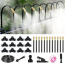 360° Adjustable Drip Irrigation System - 66FT Garden Watering System with 20 Nozzles, Garden Irrigation System, Greenhouse Accessories, Atomizing System for Yard, Lawn, Plants, 5/16 inch Hose (66FT) by GreenHaven Gardens