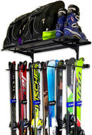 Solitude Ski Solid Shelf | Adjustable Wall Storage System | Holds 10 Pairs of Skis
