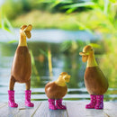 GUTE Duck Yard Decorations Yard Art Garden Puddle Ducks with Pink Spotted Wellies Boots, Valentine's Day Yard Statues, Duck Figurine Statue - Waterproof Indoor & Outdoor Lawn Ornament by GreenHaven Gardens