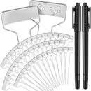 Moxweyeni 60 Pcs Metal Plant Tags - Waterproof, Reusable, Aluminum, 10 Inch with Permanent Pen by GreenHaven Gardens