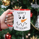 Custom Christmas Mugs Personalized Hot Cocoa Mug for Kids Snowman Hot Chocolate Mug Customized Winter Holiday Mugs 11 oz Christmas Ceramic Mug Xmas Gifts for Boys Girls Family Christmas Decorations by TinyTreasures Baby Boutique