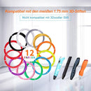 3D Pen Filament Refills 12 Colors Compatible with SCRIB3D MYNT3D PIKA3D 3D Pen for Kids Each Color 10Feet 1.75mm PLA 3D Printing Pen Filament Refills, NOT FIT 3Doodler Start Pen by TinyTreasures Baby Boutique