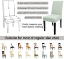 JQinHome Smoke Green Chair Covers for Dining Room Set of 2, High Stretch Removable Washable Parsons Chair Slipcover for Home Party Hotel Wedding Ceremony (2PCS,Smoke Green) by CozyNest Decor