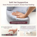 Momcozy CozyPro Nursing Pillow for Breastfeeding - All Around Ergonomic Comfort & Support - Pioneering Safety Fence - Plus Size Wider Feeding Pillow with Lumbar Support for Easier & Healthier Nursing by TinyTreasures Baby Boutique
