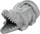 Elenon Crocodile Decorative Gutter Downspout Extension Statue, Gutter Guardian Rain Downspout Extender, Garden Splash Block Outdoor Sculpture for 3" × 4" Down Spouts Decor by GreenHaven Gardens