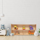2-Shelf Kids Bookshelf & Toy Storage Organizer | 3-Section Montessori Shelves for Home & Classroom Organization & Storage by TinyTreasures Baby Boutique