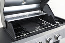4-Burner Propane Gas BBQ Grill with Side Burner, 46,790 BTU Output, Enameled Cast Iron Grates, Heavy-Duty Stainless Steel Outdoor Grill for Backyard Barbecue by GreenHaven Gardens
