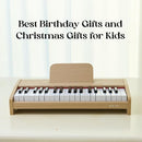 Kids Piano Keyboard, 37 Keys Digital Piano for Children, Toddler Music Educational Instrument Toy Wood Piano for 3+ Girls and Boys by TinyTreasures Baby Boutique