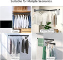 Wall Mount Clothes Drying Rack, 2-Fold Foldable & Sturdy Laundry Drying Rack Wall Mounted, [No Drilling] Space Saver for Laundry, Balcony, Bathroom, Patio, Dormitory, Apartment-Black by CozyNest Decor