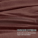 Monbix California King Comforter Set - 7 Pieces Cationic Dyeing Dark Red Bed in a Bag Cal King Bedding Sets with Comforter, Sheets, Pillowcases & Shams, Reversible Bedding Comforters Sets (108 * 92) by CozyNest Decor