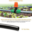 Drip Irrigation Fittings Kit for 1/4" Tubing, 65 Pcs Drip Line Lock Barbed Connectors for Drip Systems - 18 Couplings, 15 Tees, 12 End Caps,1 0 Elbows, 5 Cross Connectors, 5 Misters Nozzles by GreenHaven Gardens