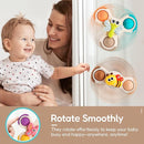 ALASOU 3PCS Pop Suction Cup Spinner Toys for 1 Year Old Boy Girl|Novelty Spinning Tops Toddler Toys Age 1-2|Sensory Baby Bath Toy for Toddlers 1-3|12 18 Months Boy Birthday Gift for Infant by TinyTreasures Baby Boutique