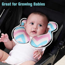 KAKIBLIN Baby Head Pillow,Support Pillow, Baby Travel Pillow for Head and Neck, Babies Neck Pillows for Car Seat,Pushchair,Travel(Wave) by TinyTreasures Baby Boutique
