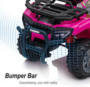 Kids ATV 4 Wheeler, 6V Ride-On Toy for Toddlers Boys & Girls with Music, Forward & Reverse - Rose Pink by TinyTreasures Baby Boutique