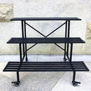 Zhongma Moving Garden Cart 3 Tier Sturdy Metal Plant Stand Heavy Duty Plant holder Garden Plant Shelf with Wheels by GreenHaven Gardens