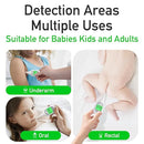 Boncare 9 Seconds Digital Basal Thermometer - Accurate Oral & Rectal Thermometer for Adults & Kids, Fever Alarm, Large Display (White) by TinyTreasures Baby Boutique