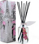 LOVSPA Reed Diffuser Set, Pink Tuberose Scented Oil Diffuser with Sticks, Home Fragrance Accessories for Bathroom Shelf Decor, Aroma Diffusers for Home or Office Desk, USA Made by CozyNest Decor