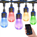 XMCOSY+ Smart Outdoor String Lights, 98Ft Patio Lights Waterproof, App Control, Compatible with Alexa, RGBCWIC Color Changing LED String Light for Outside by GreenHaven Gardens