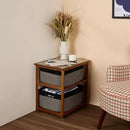 Large Storage Baskets for Shelves, Closet Organizers Bins for Clothes Blanket Towels, Baby Nursery, Toy Baskets Box, Woven Rope Baskets, 17 x 13 x 7.5”, 2 Packs Woven Brown by CozyNest Decor