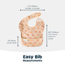 Tiny Twinkle Mess-Proof Baby Bib - Waterproof Bib for Baby Girl - Machine Washable - Adjustable Closure - PVC, BPA, & Phthalate Free - Great for Travel - Baby Food Bibs (3 Pack, Boho Set) by TinyTreasures Baby Boutique