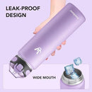 Enerbone 32 oz Insulated Water Bottle, Stainless Steel Bottle with Carrying Strap, Double-Wall Vacuum Insulation Design, Leakproof Sports Bottle with Straw, Keep Drinks Cold or Hot for Hours by CozyNest Decor