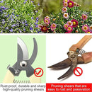 Premium garden shears, meperez pruning scissors gardening tools, pruners for flower, bushes, rose and fruit tree, use for florist, yard and orchard the plant clippers, sharp white steel anvil snips, 2 by GreenHaven Gardens