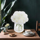Kimura's Cabin 20Pcs Fake White Flowers Artificial Chrysanthemums Ball Flower Faux Silk Mums Flowers for Wedding Party Home Kitchen Table Core Decoration DIY Bouquets (White) by CozyNest Decor