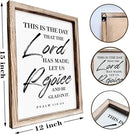 Christian Wooden Wall Sign, Front Door Signs Decor, Home Decor for Porch, Framed Wall Plaque Sign 15 * 11.5 inches, Housewarming Gift, This is the Day that the Lord had Made by CozyNest Decor