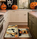 Halloween Kitchen Mat Set of 2, Spooky Witch Pumpkin Cat Halloween Kitchen Decor, Halloween Rug for Floor, Indoor Spooky Home Decor with Non-Slip Backing,17 x 29 Inch & 17 x 47 Inch by CozyNest Decor