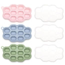 Silicone Nibble Freezer Tray (3 Pack), Kingkam Baby Breastmilk Popsicle Molds, Baby Fruit Feeder Teether Tray, Breast Milk Teether Pop Maker for Homemade Baby Food by TinyTreasures Baby Boutique