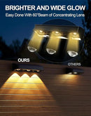 Solar Fence Lights 10 Pack, Outdoor Fence Light with 11 Modes RGB Color Glow LED Solar Lights, IP65 Outdoor Waterproof Wall Light, for Patio/Backyard/Deck/Fence/Railing by GreenHaven Gardens