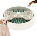Slow Feeder Dog Bowl for Large Dogs with Non-Slip Base - Adjustable Speed Design, Removable Puzzle Inserts & Dishwasher Safe, Green by CozyNest Decor