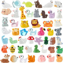50 Pcs Mini Resin Animals Various Mini Animals Figurines for Farm Animal Figures,Dollhouse,Fairy House Garden,Micro Landscaping by GreenHaven Gardens